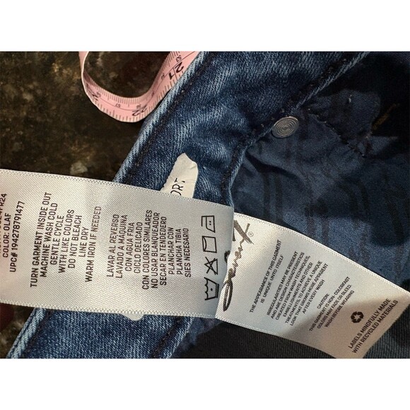 Seven7 Weekend Denim Shorts Womens Size 10 Medium Wash Blue Frayed Hem - Picture 11 of 14